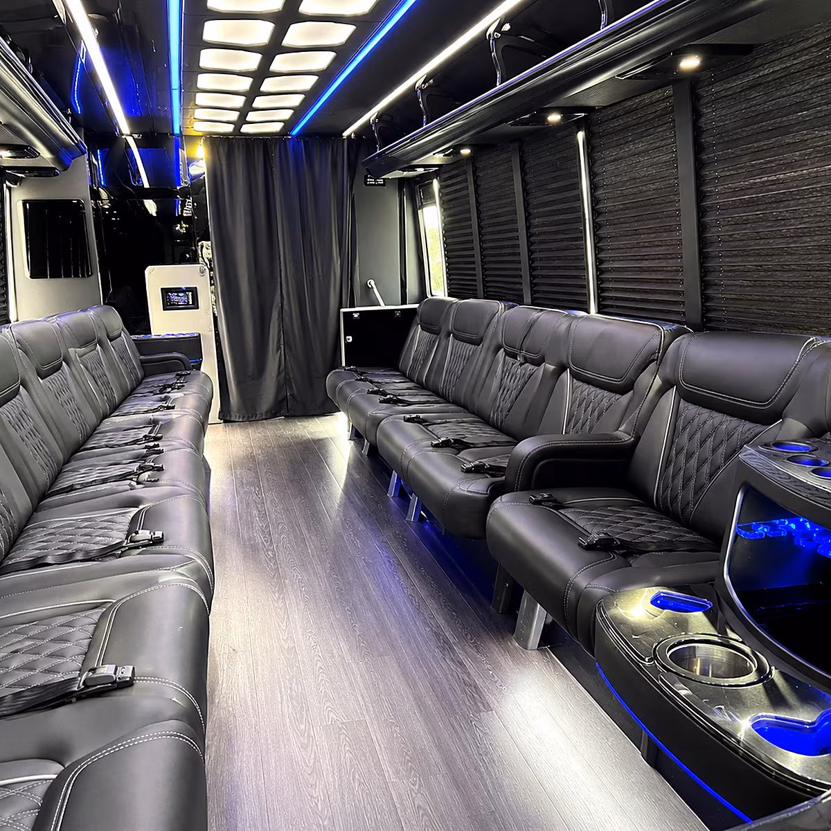 mount laurel party bus rental interior
