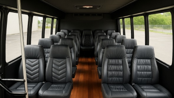 mount laurel 20 passenger minibus inside