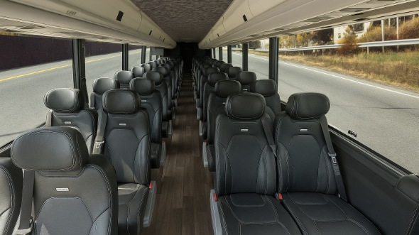 mount laurel 28 passenger minibus inside